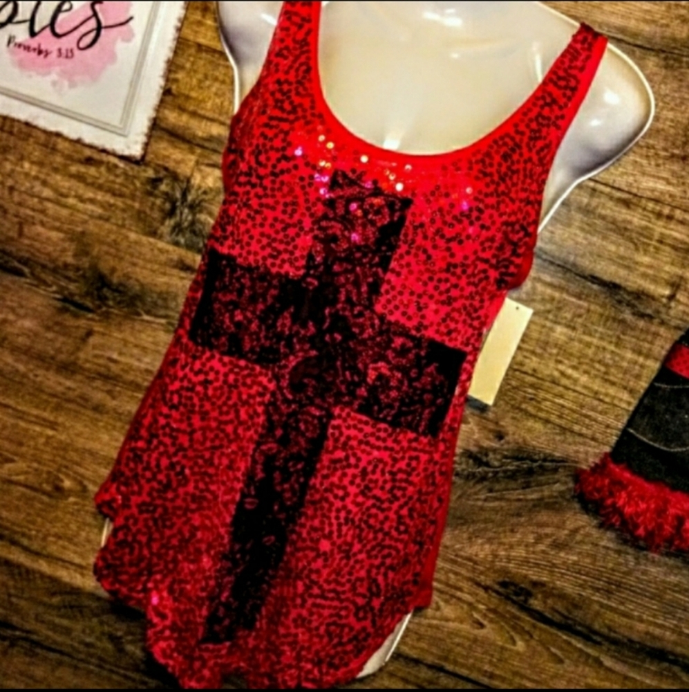 Wishful Park Top Size Small Sequin Embellished NWT - Picture 5 of 9